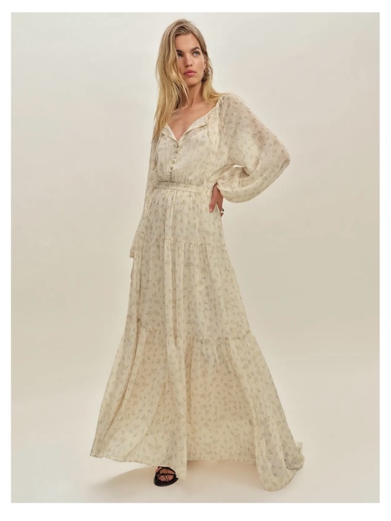 Reformation Dresses & Skirts - Reformation Cream Floral Maxi Dress